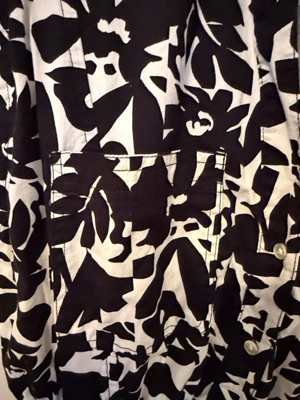 Free Assembly Black and White Belted Utility Dress [Size: M] - Picture 9 of 12